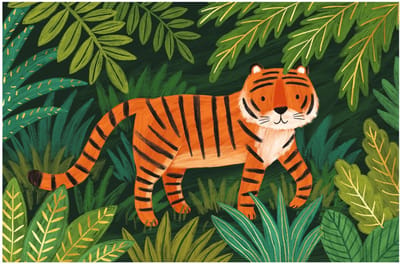 Djeco correspondentiebox jungle dieren - briefpapier set FSC MIX.