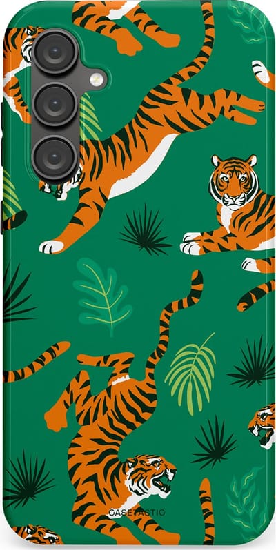 Casetastic Hoesje Geschikt voor Samsung S23 FE - Stijlvolle Beschermende Duo-layer Case - Oerwoudkracht