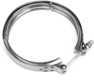 Dailygoods- V-band Klem Roestvrij Staal 140-150mm - Uitlaat Klem - Turbo Klem - V-band Flens - Schokbestendig - Innovatief Ontwerp - Uitlaatklem
