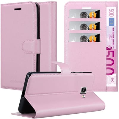 Cadorabo Hoesje geschikt voor Samsung Galaxy A9 2016 in LOTUS ROZE - Beschermhoes met magnetische sluiting, standfunctie en kaartvakje Book Case Cover Etui