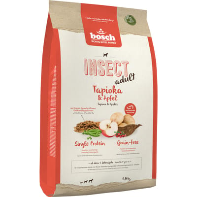 2,5 kg Bosch HPC Adult Insect, appel & tapioca hondenvoer droog