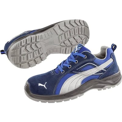PUMA Omni Blue Low SRC 643610-43 Veiligheidsschoenen S1P Schoenmaat (EU): 43 Blauw, Zilver 1 stuk(s)