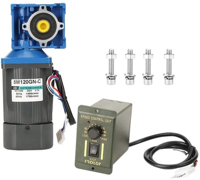 AC Motor - Gelijkstroom Motor - Snelheid Instellen - Zelfremmend - 28x10x10 cm