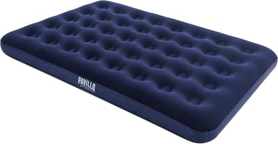 Opblaasbaar Dubbel Luchtbed - Kampeerbed Matras - Kamperen Logeren - Stevig Vinyl Materiaal - 203 x 152 x 22 cm