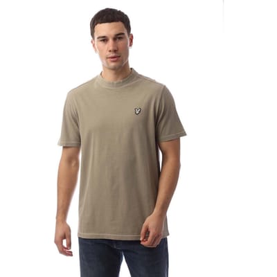 Lyle & Scott Heren Dye Wash T-shirt (Beige)
