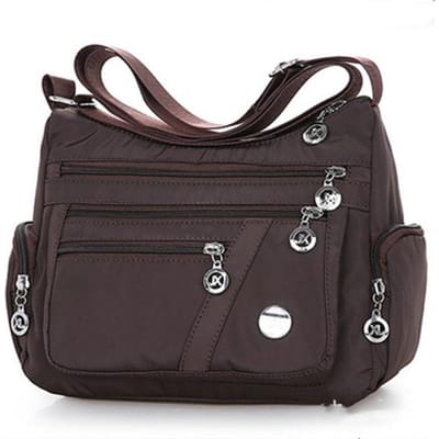 Vrouwen Waterdichte Tas Nylon Schoudertas Crossbody Tas Casual Handtassen 27*11*20cm black