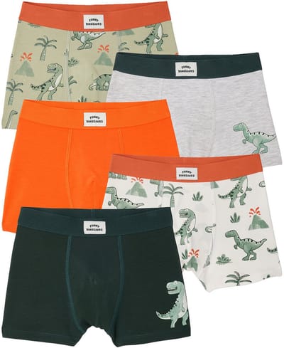 Vertbaudet Set van 5 boxershorts dino