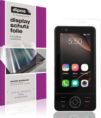 dipos – 4x Beschermfolie geschikt voor Plyisty 4G Slide Phone | Krasbestendige & heldere Screenprotector Ultra-Thin