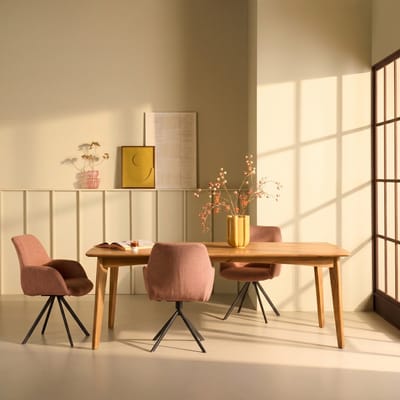 Eettafel Lerma - Mangohout - Naturel - 220x78x105 cm (BxHxD)