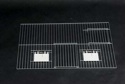 Voorfront 50x30 cm – 2 klepjes, 1 deur & 1 draaideur | Kweekkooi - Voorfront 50 x 30 cm - Voorfronten - Voorfront 30cm hoog - Kooien