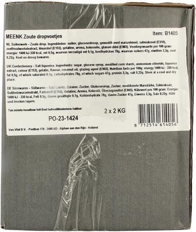 Meenk Zoute drop voetjes 4 kg