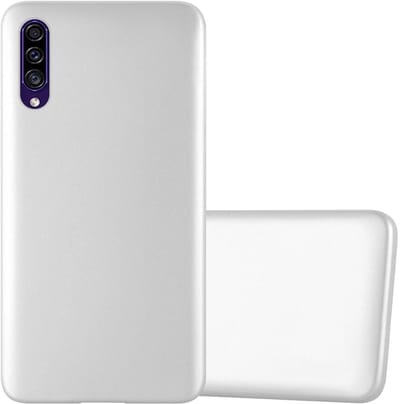 Cadorabo Hoesje geschikt voor Samsung Galaxy A50 4G / A50s / A30s in METALLIC ZILVER - Beschermhoes gemaakt van flexibel TPU silicone Case Cover