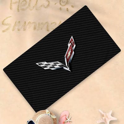 C-Corvettes Anime Strand Zwemhanddoek Zacht Absorberend Wasdoek Kindercadeaus Voor Kinderen Reizen Kamperen Sportschool W40*H60(CM) black