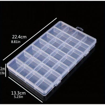 Transparante Plastic Sieraden Organizer, Rechthoekige Bureau Organizer voor Ringen, Oorbellen, Kettingen, Drukknop Ontwerp, Multifunctioneel