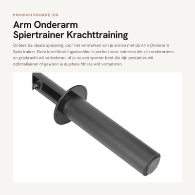 Dailygoods- Onderarmtrainer Schokbestendig - Arm Fitness Machine - Onderarmversterker - Handgreep Kracht - Oefenapparatuur - Verstelbaar - Krachttrainer