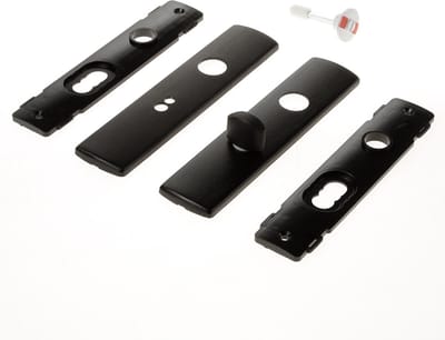 AXA 6210 All Black binnendeurbeslag klink/klink voor binnendeuren, WC63/8 set