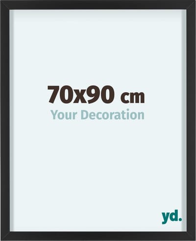 Your Decoration - Fotolijst 70x90 cm - Aluminium - Zwart - Virginia