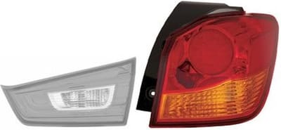 VanWezel 3201932 - Verre extérieur feu arrière droit pour Mitsubishi Asx de 2010 à maintenant