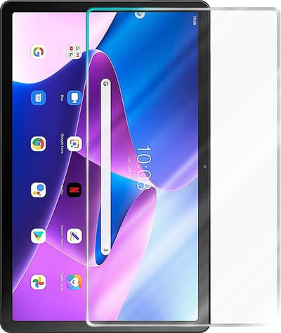Cadorabo Screenprotector geschikt voor Lenovo Tab M10 3nd - Pantser film Beschermende film in KRISTALHELDER Geharde (Tempered) display beschermglas in 9H hardheid met 3D Touch