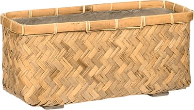 Pottery Pots - Plantenbak Nouri XS - L40cm x W20cm x H21cm - Indoor en Outdoor - Bamboo