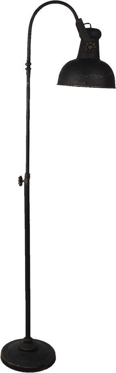 Clayre & Eef Vloerlamp 59x27x189 cm Zwart IJzer
