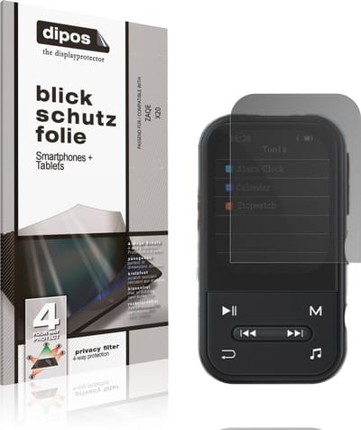 dipos – Matte Privacy Screenprotector geschikt voor ZAQE X20 | Anti-Spy Beschermfolie