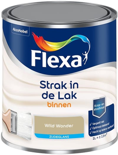 Flexa - Strak In De Lak Binnenlak Zijdeglans - Wild Wonder - Mengverf - 1 L