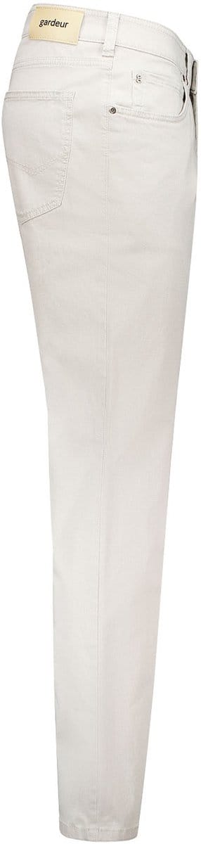 Gardeur broek 5-pocket katoen wit