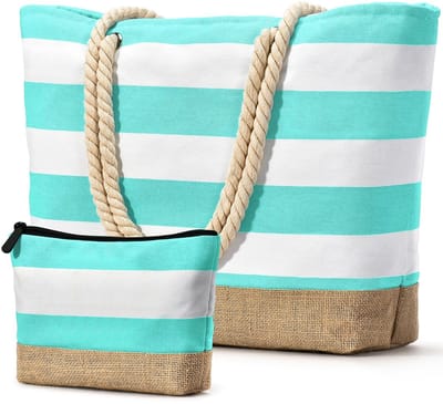 Unyqoos® Praktische Waterdichte XXL Strand- en Shoppertas voor Dames met Ritssluiting en Opvouwbaar Design
