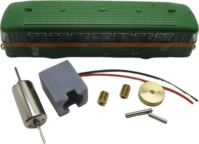 micromotor NF037C motor ombouwset voor fleischmann railbus VT 12.5, BR 612VT 95, BR 795, u.a.