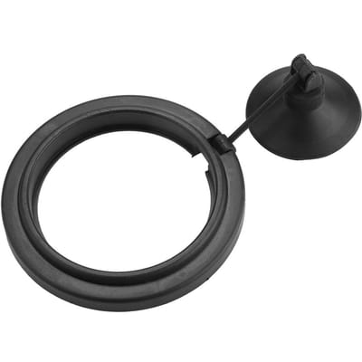1 pièce Anneau d'alimentation pour poissons Mangeoire Aquarium Aquarium Cercle flottant pour nourriture(Rond) black