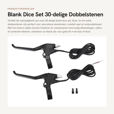 Dailygoods- Dobbelstenen Set 30 Stuks - 16mm Blanko Dobbelstenen - Educatief Speelgoed - Witte Dobbelstenen - Geschikt voor Scholen - Makkelijk mee te nemen - Speelstenen