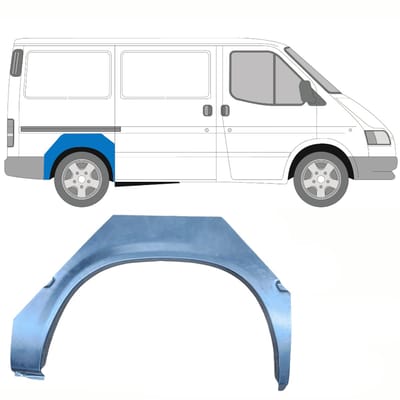 Reparatiepaneel achterspatbord voor Ford Transit 1986-2000 / Rechts