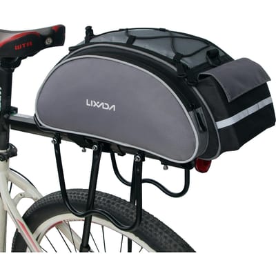 Lixada 13L sac de siège arrière de vélo multifonctionnel en plein air vélo support de vélo sac de siège coffre arrière