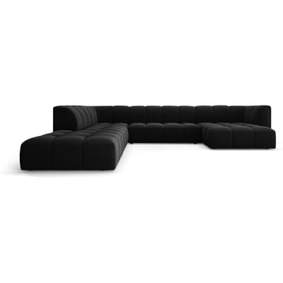 Panoramische hoekbank Francesca velvet links 7-zits | Milo Casa