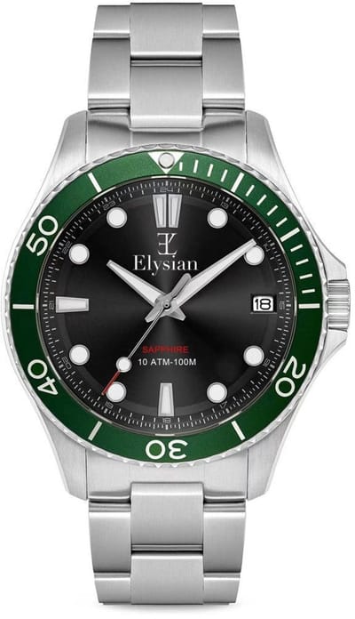 Elysian Heren horloge Zilver 42mm - 316L Staal - 10ATM - Seiko - Cadeau voor man
