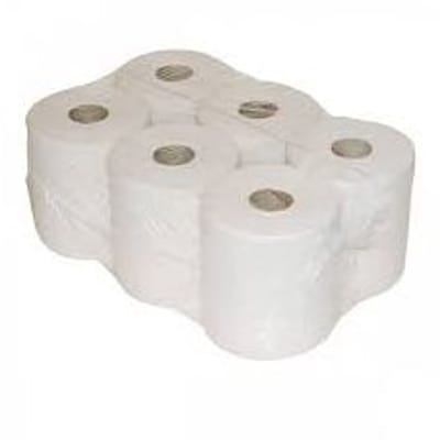 Poetspapier 6st midi rollen recycled wit 1 laags per rol x19.2cm 6 rollen (6151804691636)