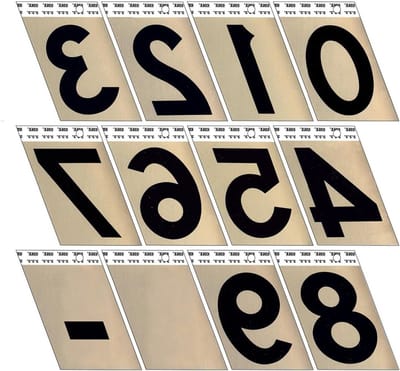 Huisnummer - Adrescijfer - Huis Zichtbaar Maken - Roestbestendig Aluminium - 3 Inch - Zwart