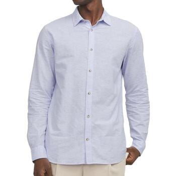 Jack & Jones - Heren Overhemden Linnen Shirt - Blauw - Maat XXL