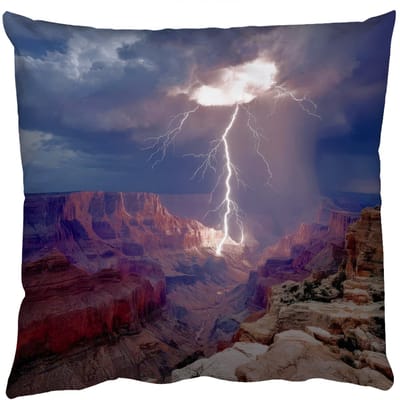Sierkussens - Kussentjes Woonkamer - 50x50 cm - Bliksem - Wolken - Canyon