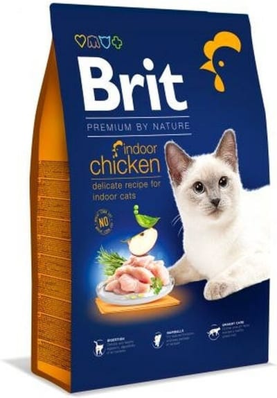 Kattenvoer Brit PREMIUM BY NATURE INDOOR Volwassen Kip 1,5 Kg