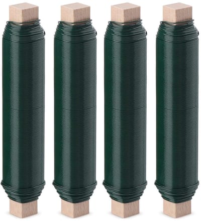 Set van 4 wikkeldraden voor planten en bloemen - knutsel- en binddraad voor binnen en buiten