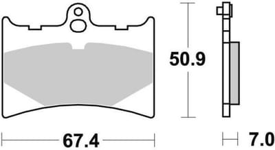 Plaquette de frein SBS pour Moto Aprilia 250 AF1 Replica 1990 AV Neuf