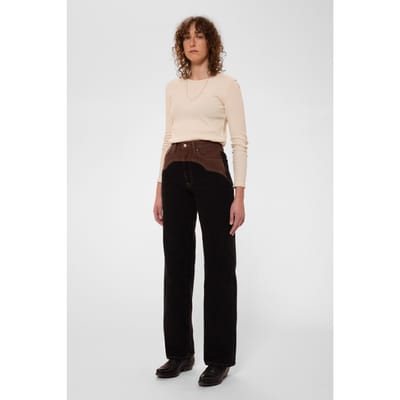 Nudie Jeans Jessy Rib Ls T-shirt Maat: S | Longsleeves Outlet | Dames | Beige