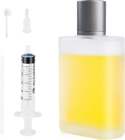 Lege Glazen Parfumflessen 50ml, Herbruikbare Transparante Atomizer met Pomp en Trechter, Ideaal voor Vrouwen en Meisjes, Perfect voor Reizen en Cadeaus