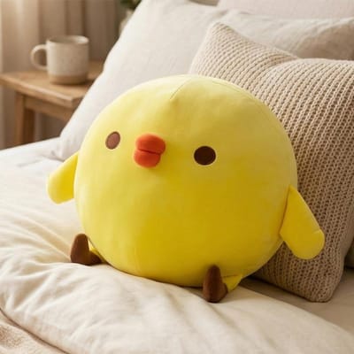 Super Zacht Kawaii Amuseable Gele Kip Pluche Cartoon Pop Wit Kussen Ornament Schattig Vakantie Verjaardag Speelgoed Cadeau Kind 20cm
