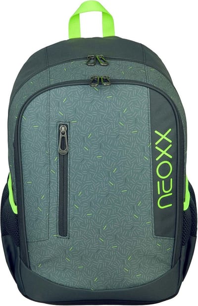 neoxx Schoolrugzak met laptopvak Flow School Backpack Boom! Grijs