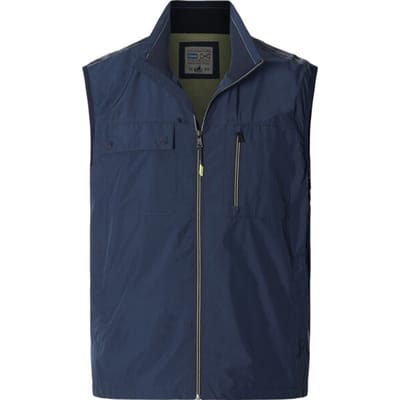 Jan Vanderstorm herren Outdoorbodywarmer - 56 - donkerblauw - Plus Size