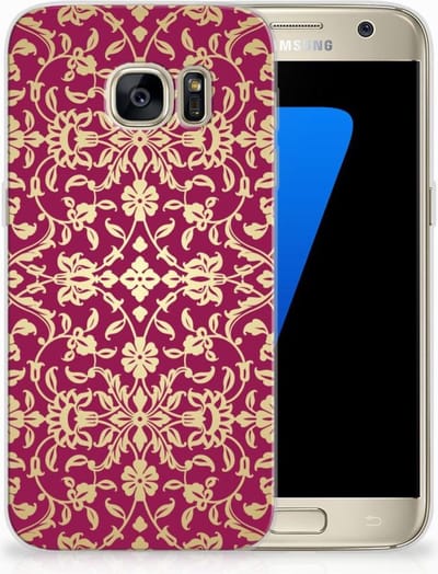 Siliconen Hoesje Samsung Galaxy S7 Barok Pink