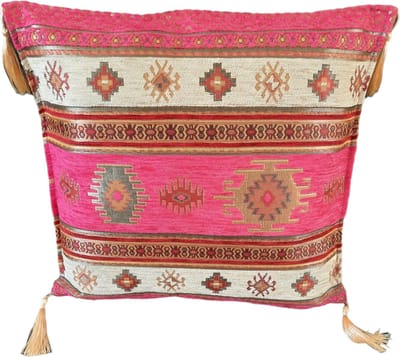 Kussenhoes 43x43 cm | Authentieke Turkse Motieven | Luxe Chenille Stof